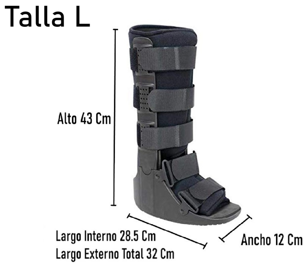 Bota Ortopédica Cam Walker Larga Premium Pie Adulto Oneder