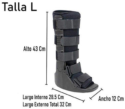 Bota Ortopédica Cam Walker Larga Premium Pie Adulto Oneder