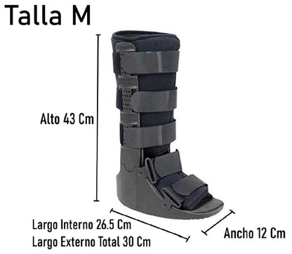 Bota Ortopédica Cam Walker Larga Premium Pie Adulto Oneder