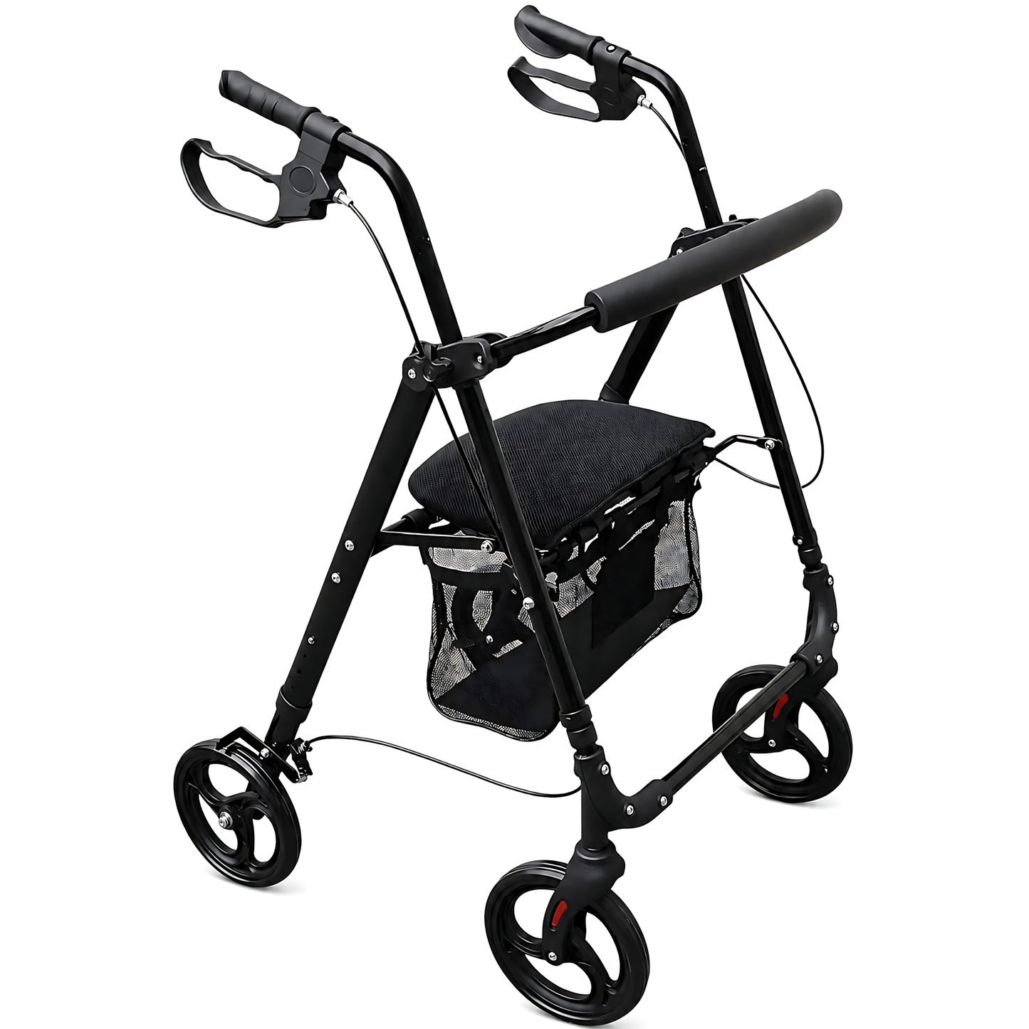 Andador 4 Ruedas Burrito Con Asiento Y Canasto Plegable 1004D