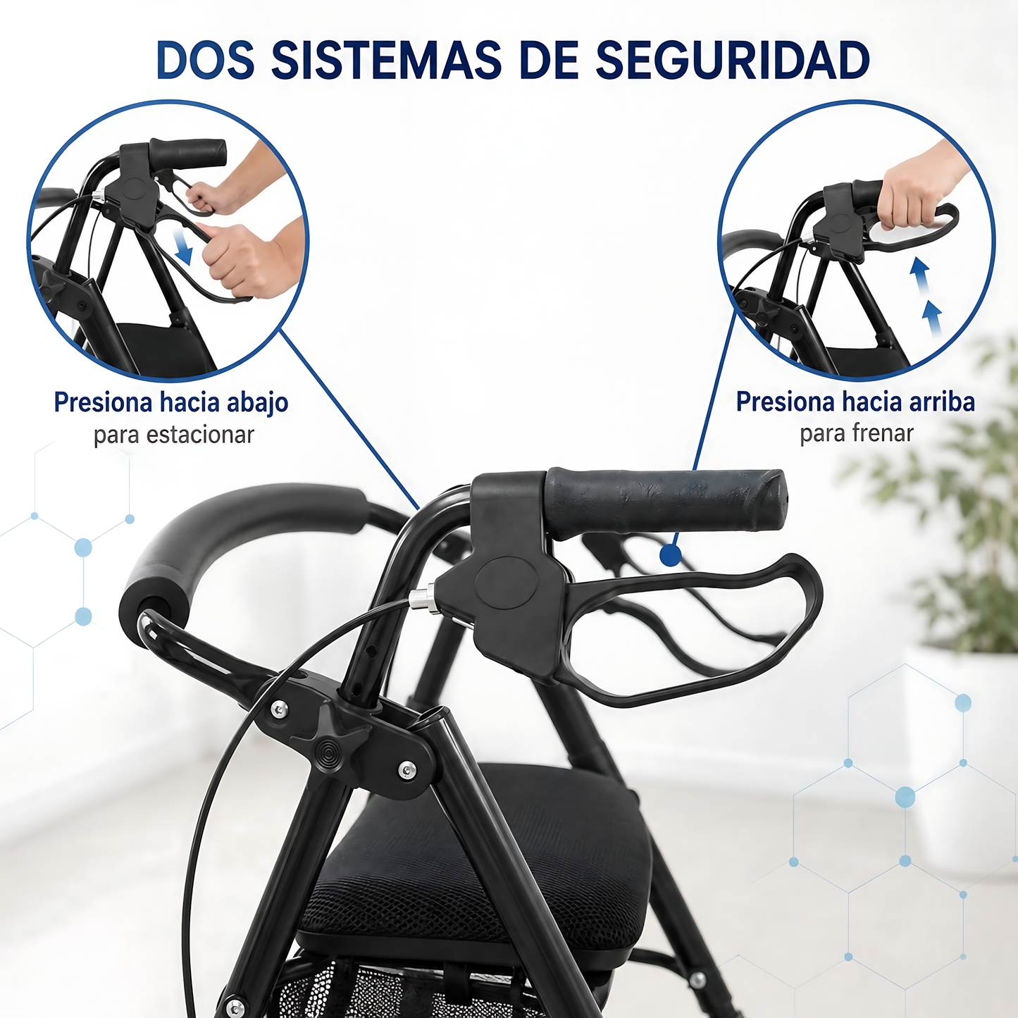 Andador 4 Ruedas Burrito Con Asiento Y Canasto Plegable 1004D