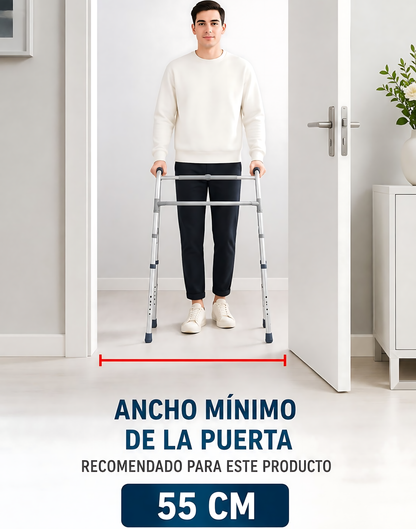 Andador Burrito Ortopedico 4 Ruedas Con Asiento Y Bolso 3004D