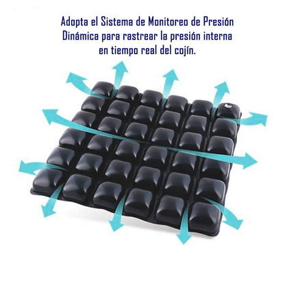 Cojin Picaron Antiescaras Cuadrado Inflable Negro