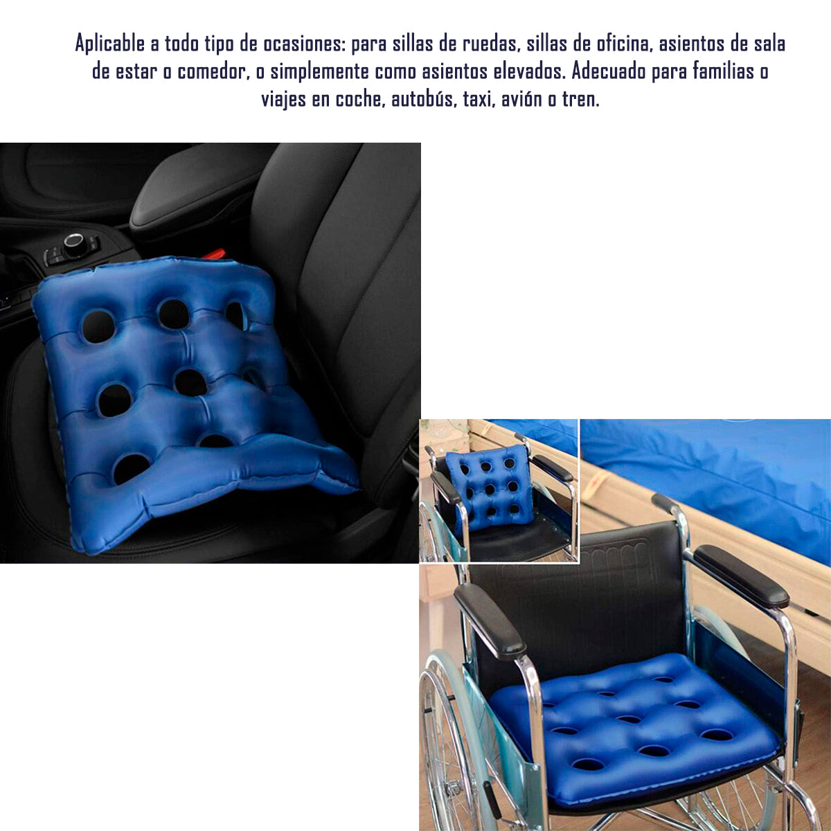 Cojin Picaron Antiescaras Ortopedico Lavable E Inflable