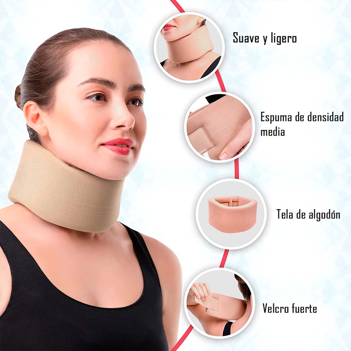 Cuello Collarin Cervical Blando Ortopedico Premium Oneder