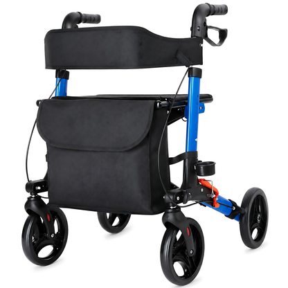 Andador Burrito Ortopedico Plegable Adulto 4 Ruedas Asiento