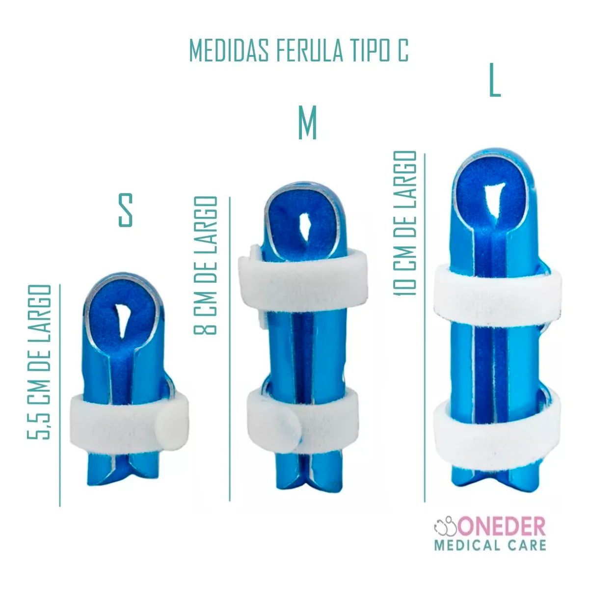 Ferula De Dedo Tipo C Con Velcro Blunding