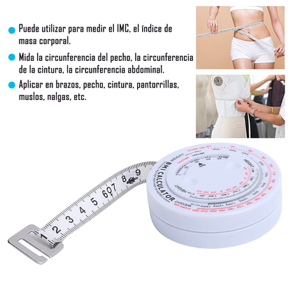 Cinta Métrica Huincha Indicador De Masa Corporal Imc Oneder