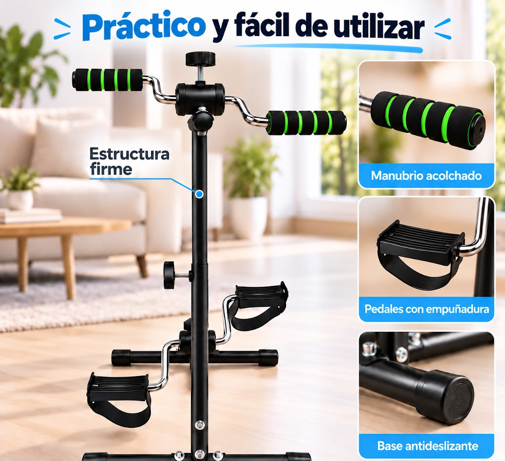 Pedalera Ejercitadora con Manubrio Alto para Rehabilitación