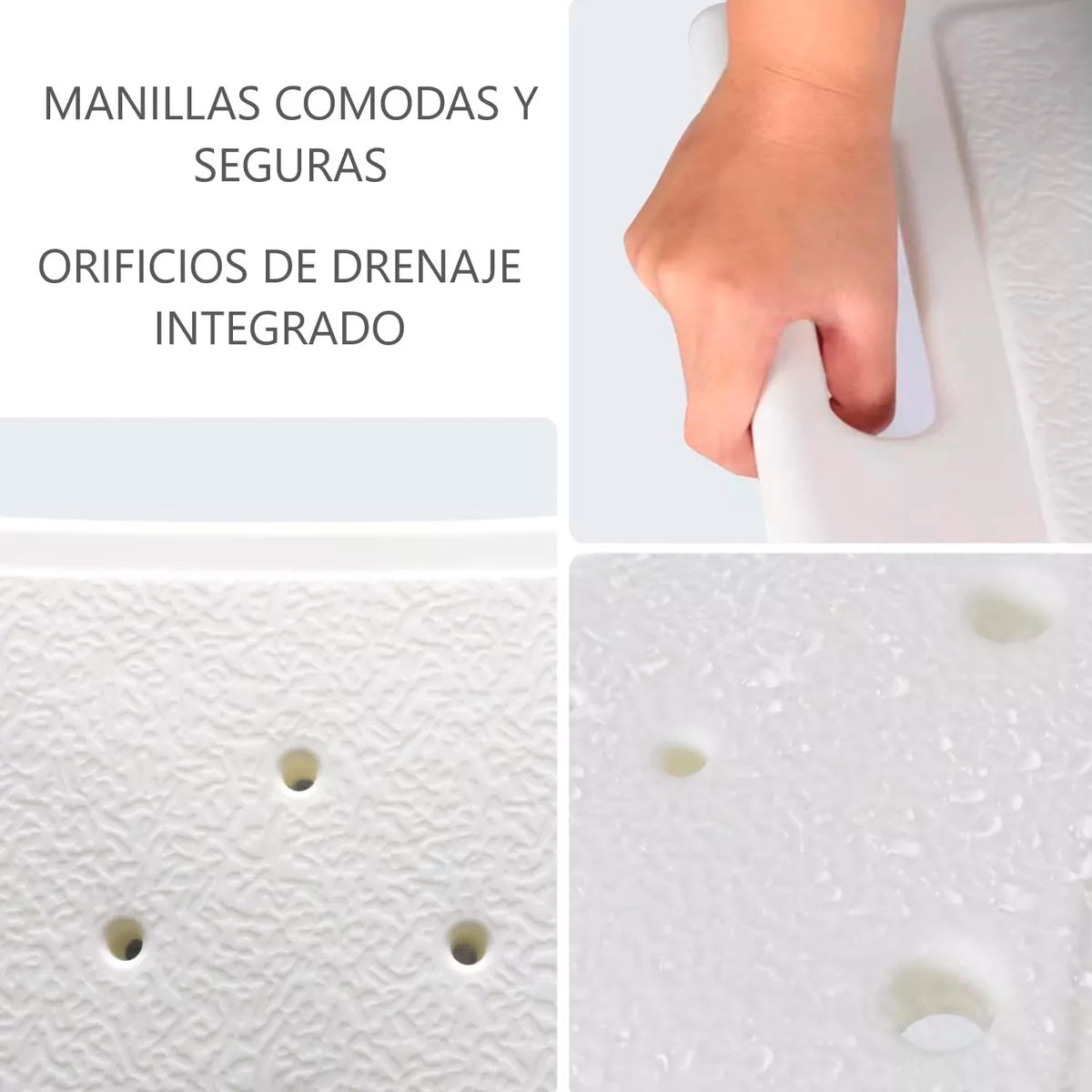 Piso O Silla De Ducha Sin Respaldo Con Altura Regulable 201A
