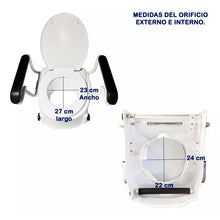 Alza Baño Con Apoyabrazos Y Tapa, Fijación Externa OBX