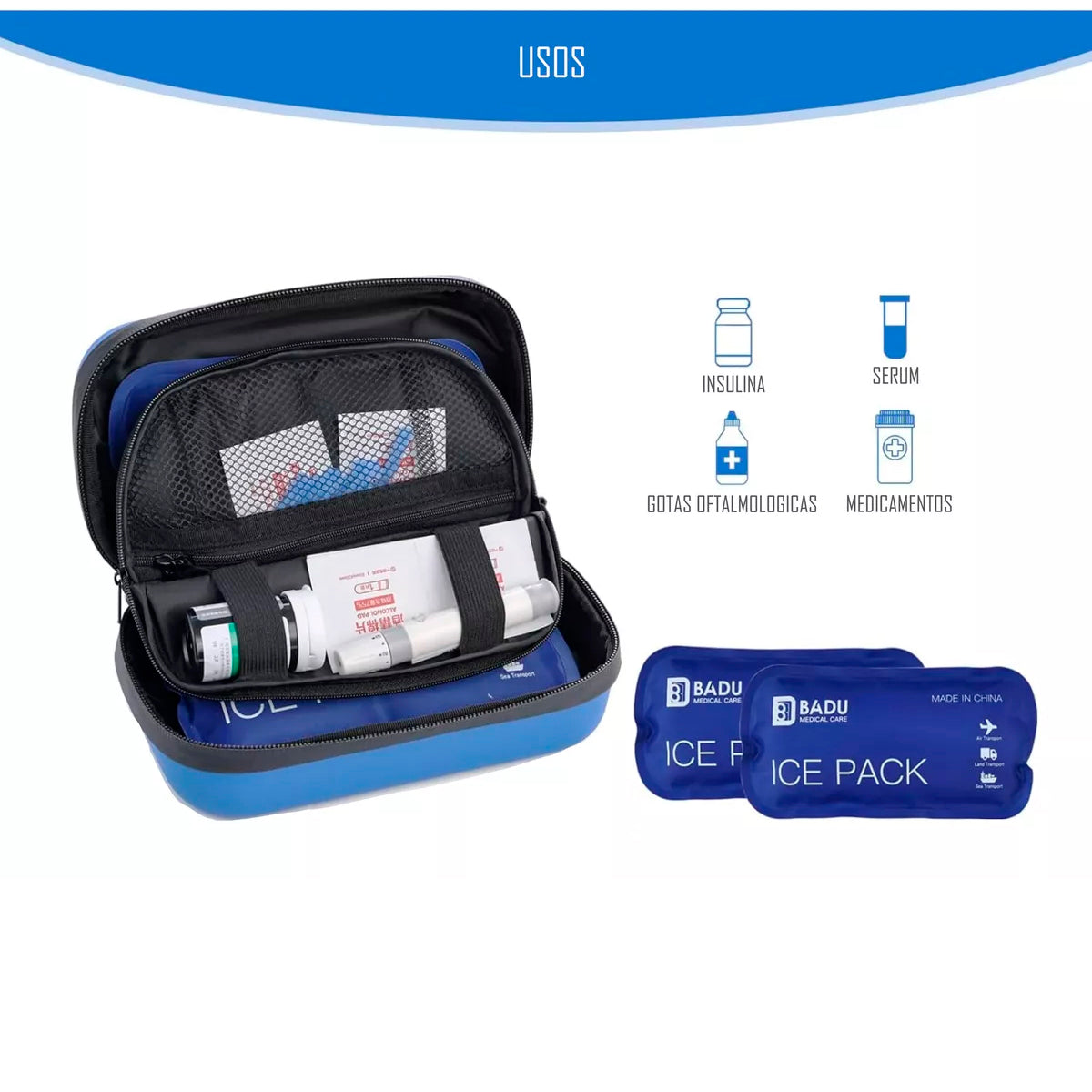 Bolso Estuche De Viaje Cooler Porta Insulina Diabéticos Oneder