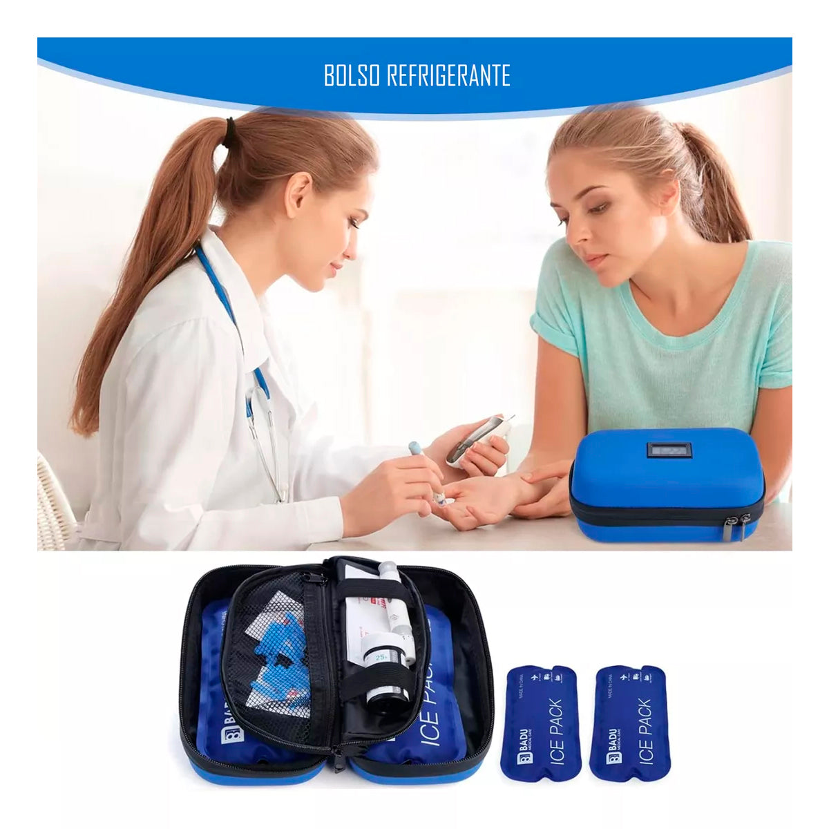 Bolso Estuche De Viaje Cooler Porta Insulina Diabéticos Oneder