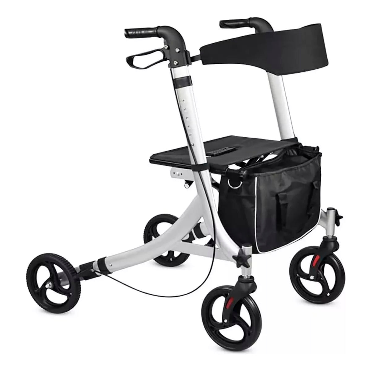 Andador Ortopédico 4 Ruedas Plegable Con Asiento Y Canasto 1005E