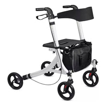 Andador Ortopédico 4 Ruedas Plegable Con Asiento Y Canasto 1005E