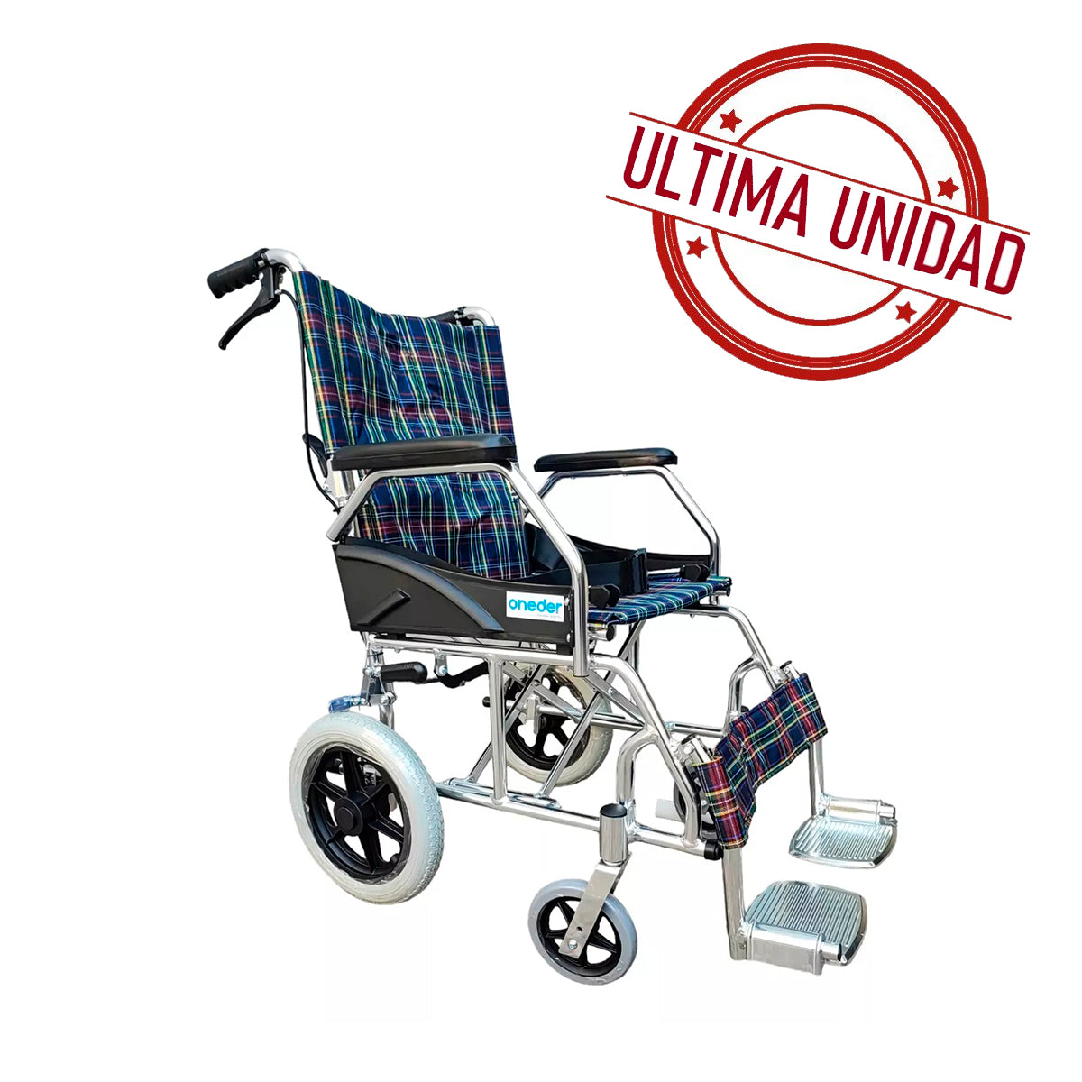 Silla De Ruedas De Paseo Y Traslado En Aluminio Oneder