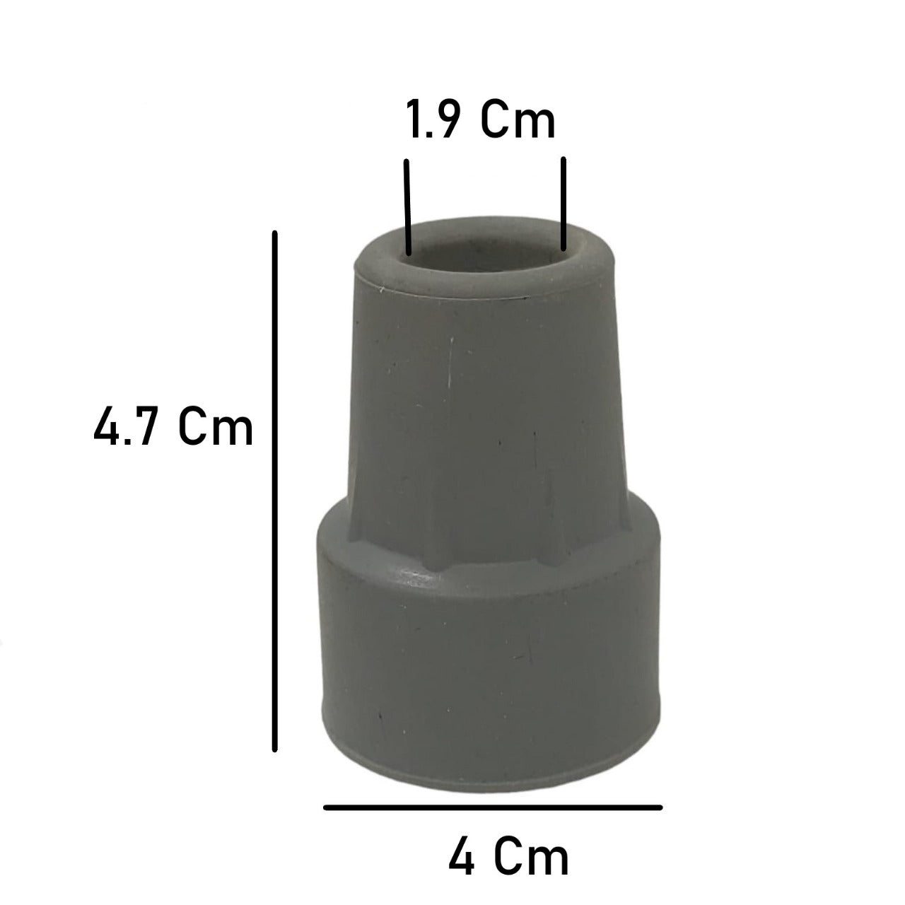 Regatones Repuesto De Goma Para Baston Pack De 2 Unid 19mm