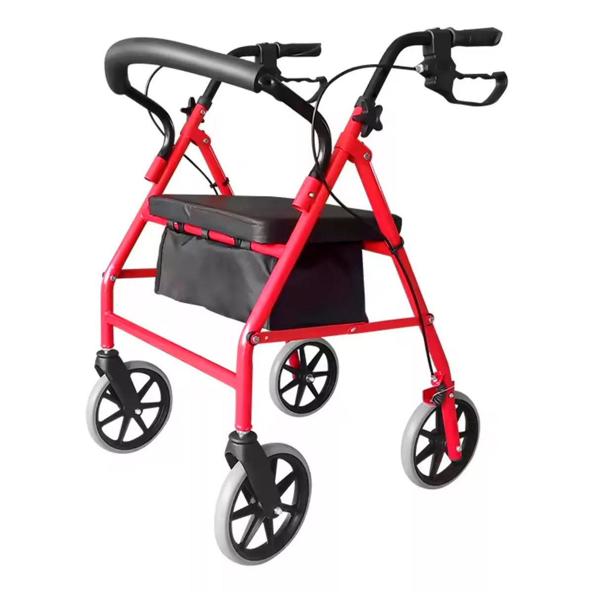 Andador Burrito Ortopedico 4 Ruedas Con Asiento Y Bolso 3004D