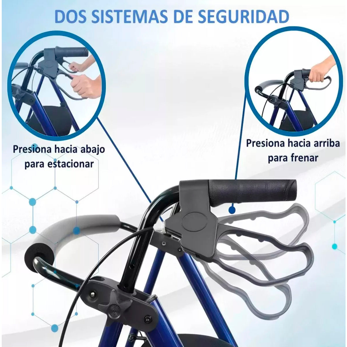 Andador 4 Ruedas Burrito Con Asiento Y Canasto Plegable 1004D