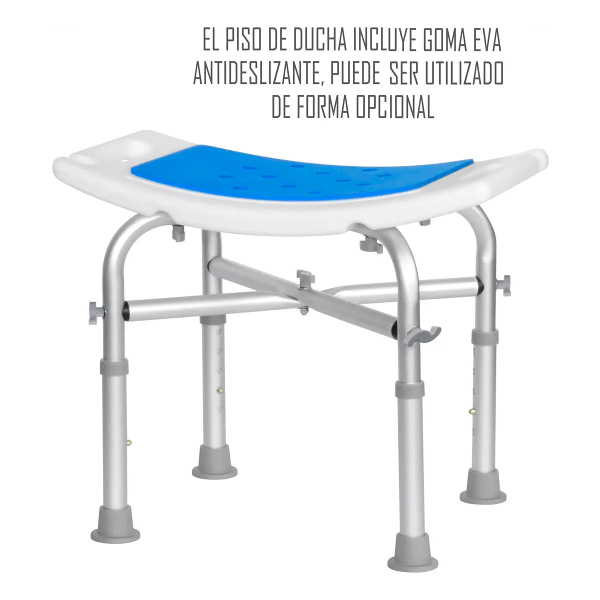 Piso Silla De Ducha Aluminio Bariatrico Antideslizante 201DA