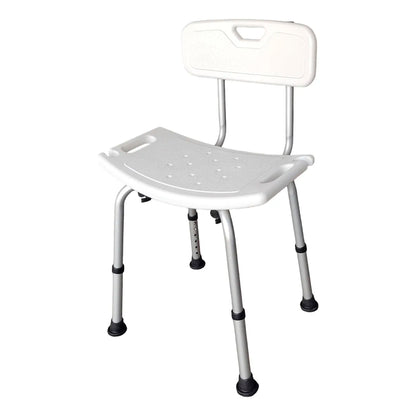 Silla De Ducha Para Baño Portatil Aluminio Altura Ajustable
