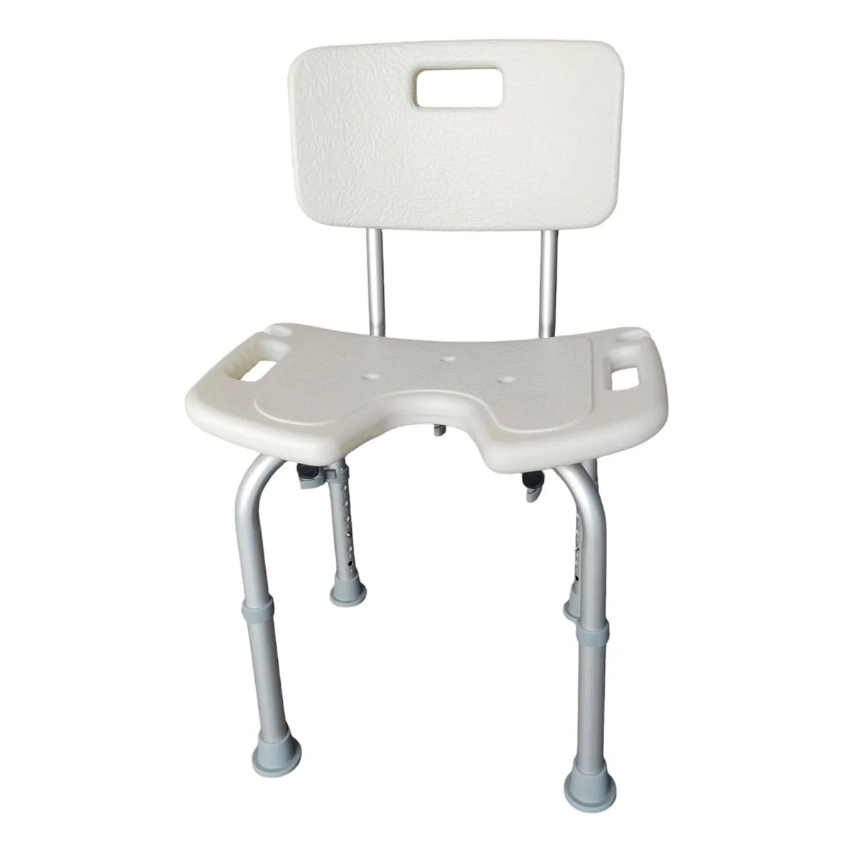Silla De Ducha Portatil Baño Con Rebaje Respaldo Aluminio