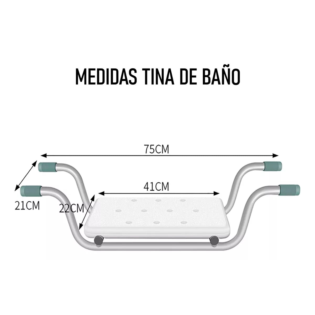 Silla De Baño Asiento De Tina Ducha Sin Respaldo Oneder