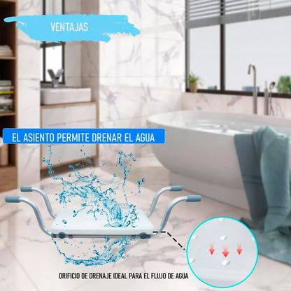Silla De Baño Asiento De Tina Ducha Sin Respaldo Oneder