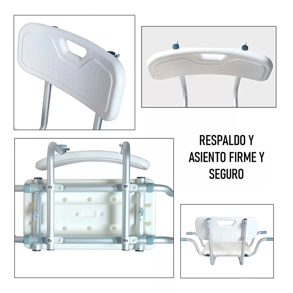 Asiento O Silla Interior Para Tina Con Respaldo Adulto Mayor 605F