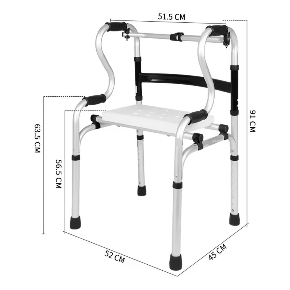 Andador Burrito Silla De Ducha Plegable 3 En 1 Portatil 804E