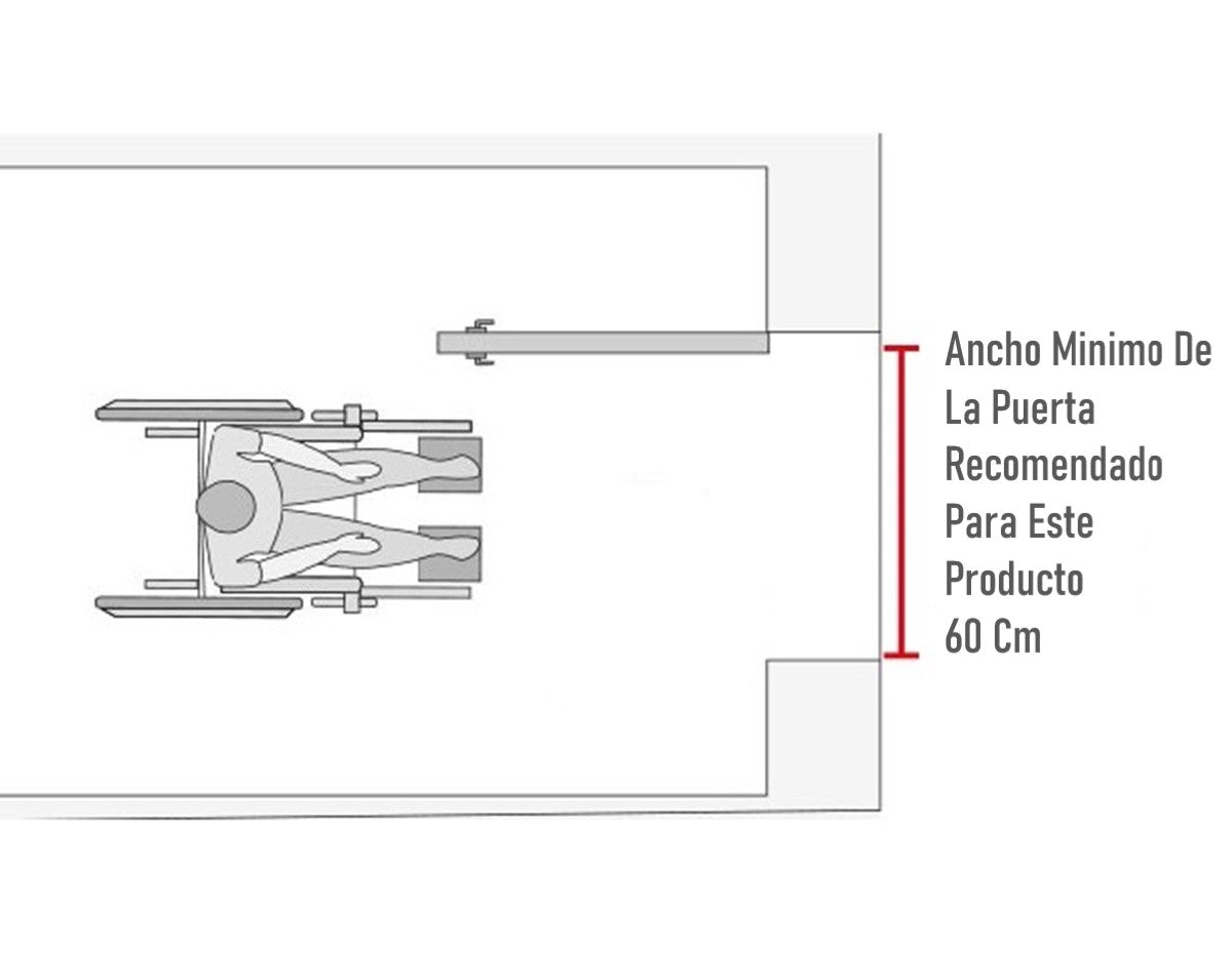 Silla De Ruedas Plegable Aluminio Apoyabrazos Abatibles