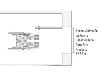 Silla De Ruedas Rueda Maciza Estandar Reposapies Abatibles
