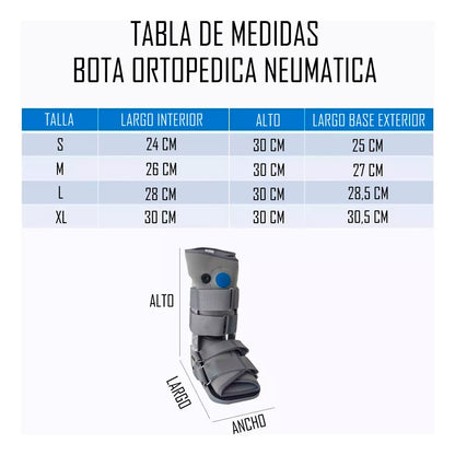 Bota Ortopédica Corta Cam Walker Para Pie Baja Oneder