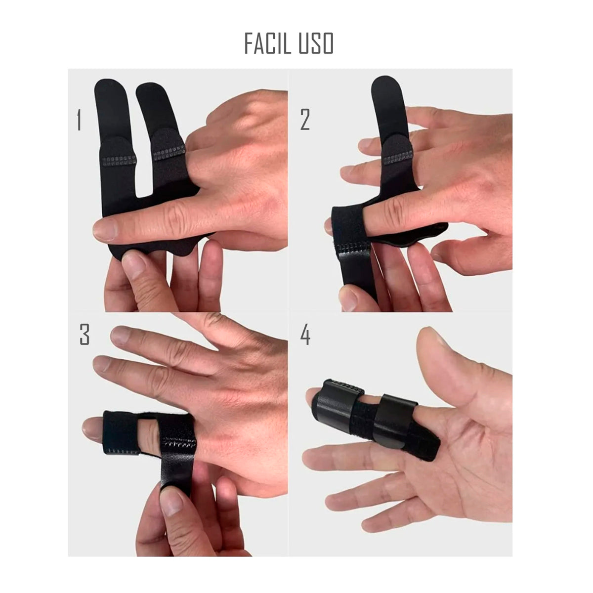 Ferula Inmovilizador Para Dedo Con Velcro Ajustable Oneder