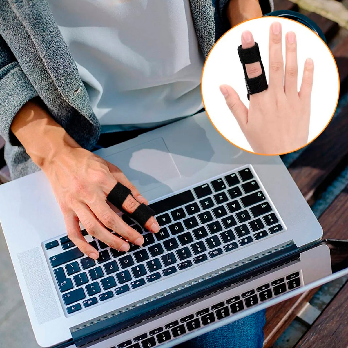 Ferula Inmovilizador Para Dedo Con Velcro Ajustable Oneder