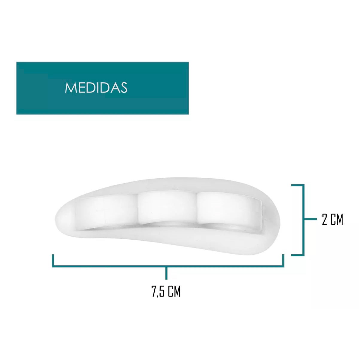 Almohadilla Corrector De Silicona Para Dedo Martillo O Garra