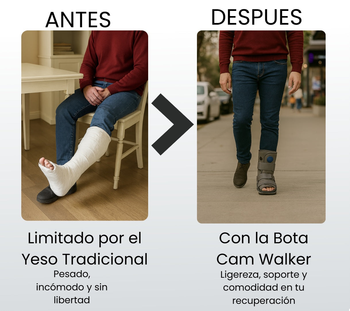 Bota Ortopédica Corta Cam Walker Para Pie Baja Oneder