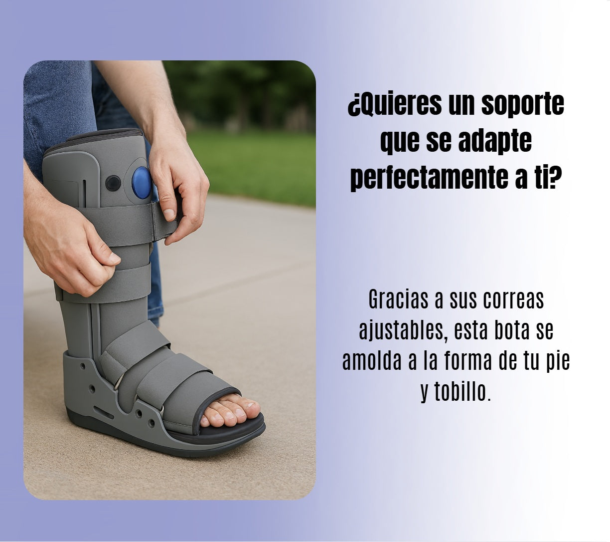 Bota Ortopédica Larga Cam Walker Alta Para Pie Oneder