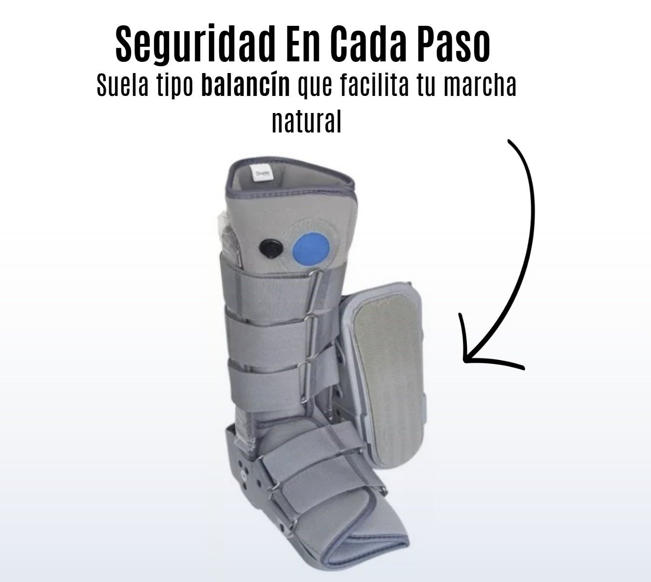 Bota Ortopédica Larga Cam Walker Alta Para Pie Oneder