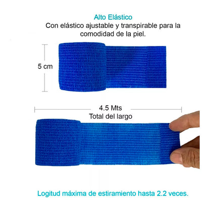 Venda Autoadherente Compatible Coban 5cm X 4.5mt Pack 12 Und