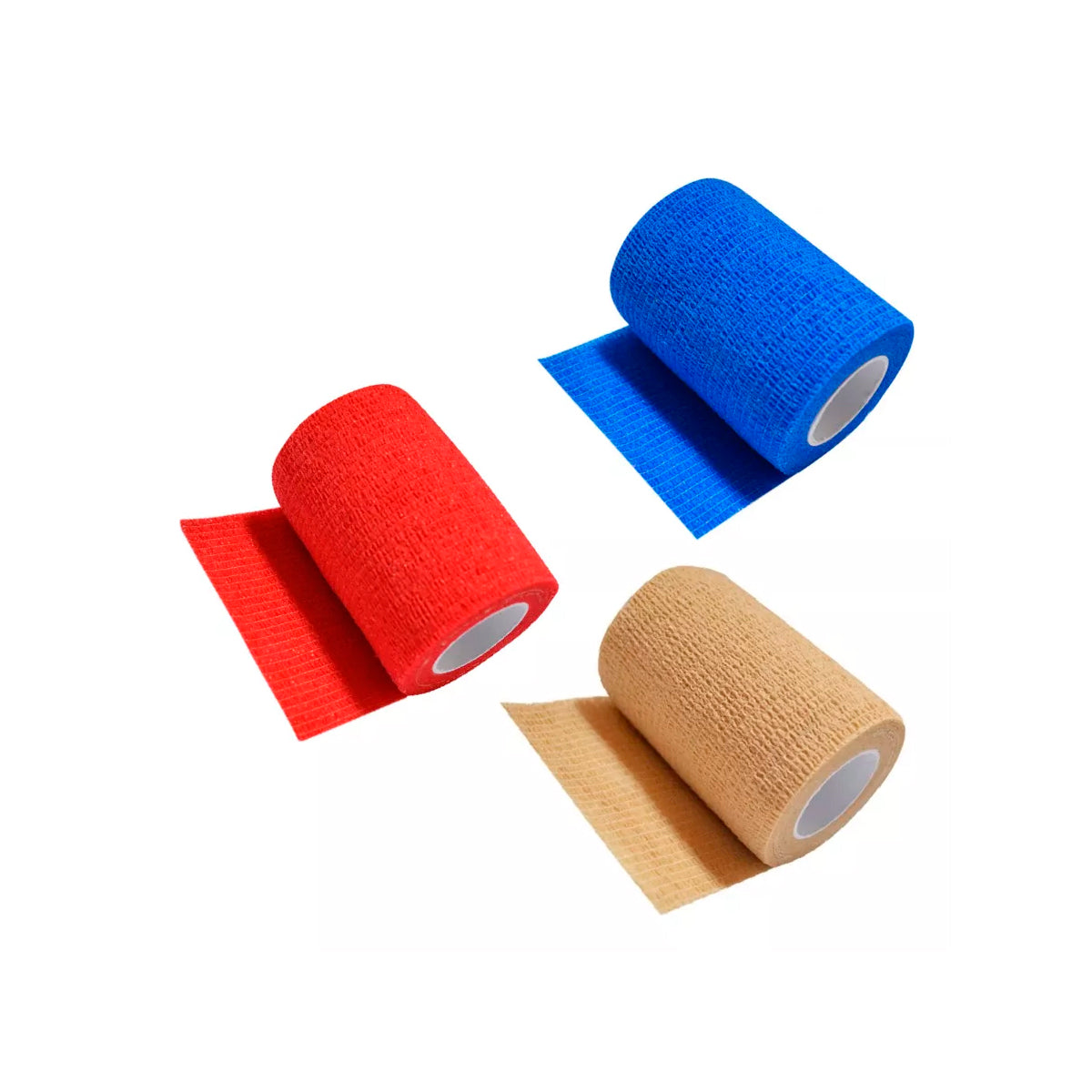 Pack 3 Venda Autoadherente Compatible Con Coban 7.5cm X 4.5m