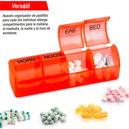 Pastillero Semanal Organizador De Pastilla 4 Tomas Diarias