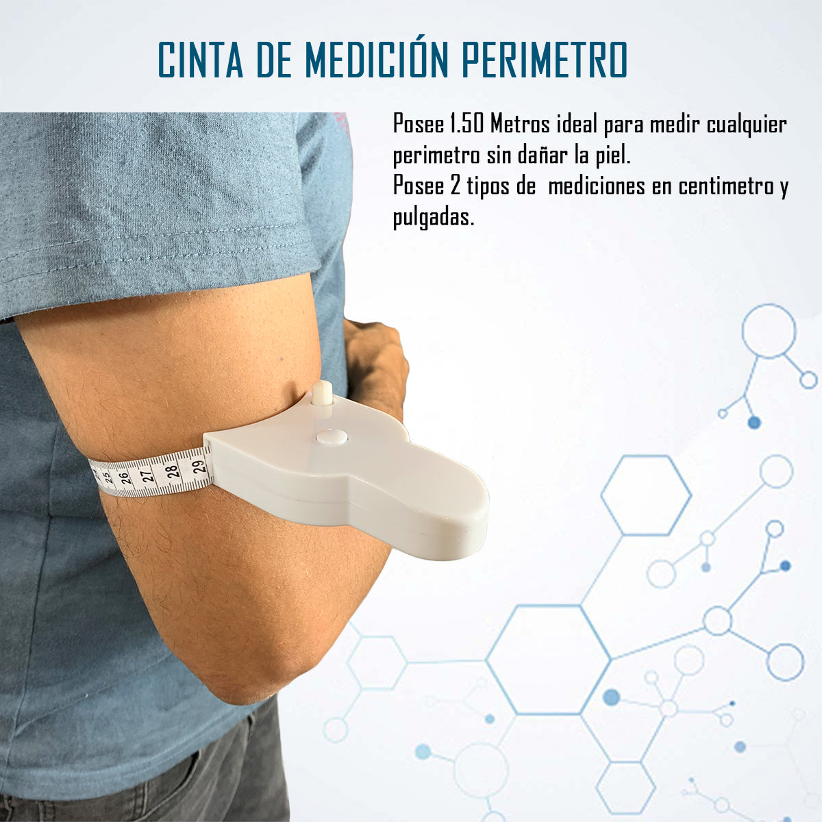 Cinta Huincha Para Medir Perimetro Uso Medico Oneder