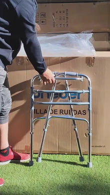Andador Ortopedico Walker Paso A Paso Plegable De Aluminio Oneder