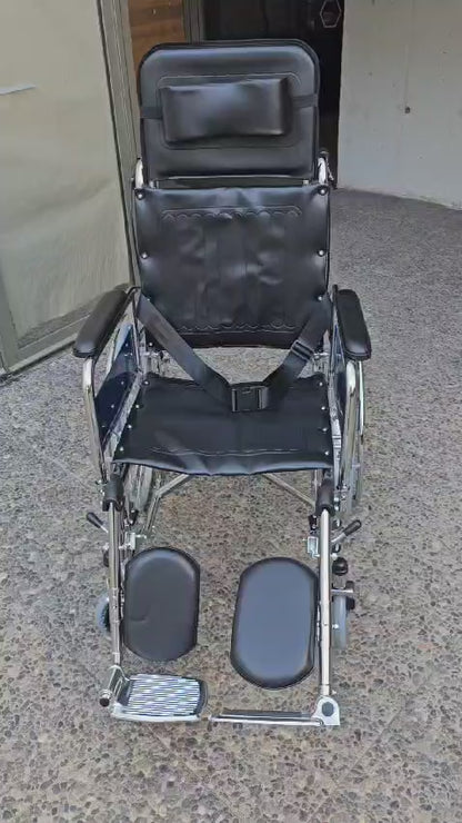 Silla De Ruedas Neurológica Reclinable Tipo Camilla Plegable Oneder