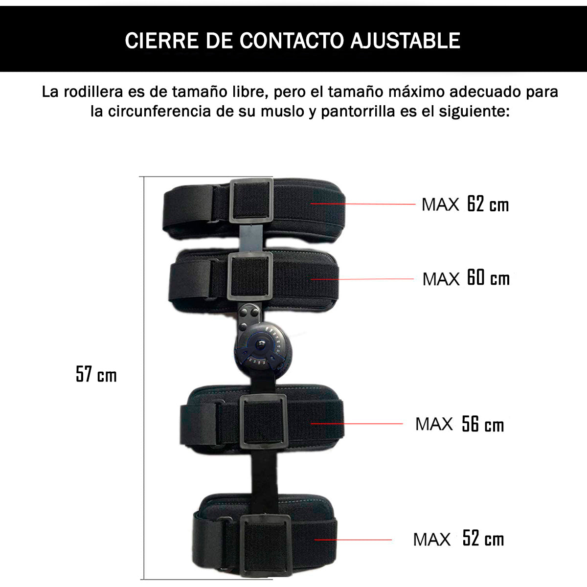 Rodillera Ortopedica Articulada Con Bisagra Soporte Rotula