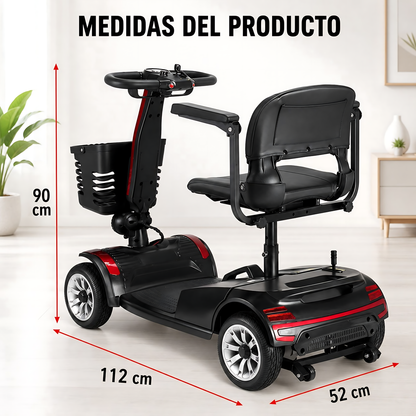 Silla Scooter Electrico Cuatro Ruedas Con Asiento Y Respaldo YL-01