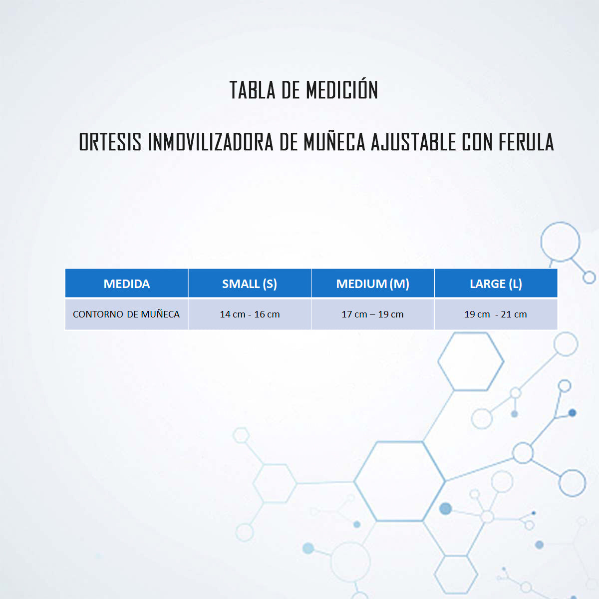 Muñequera Oneder Tendiniti Inmovilizadora Tunel Carpiano