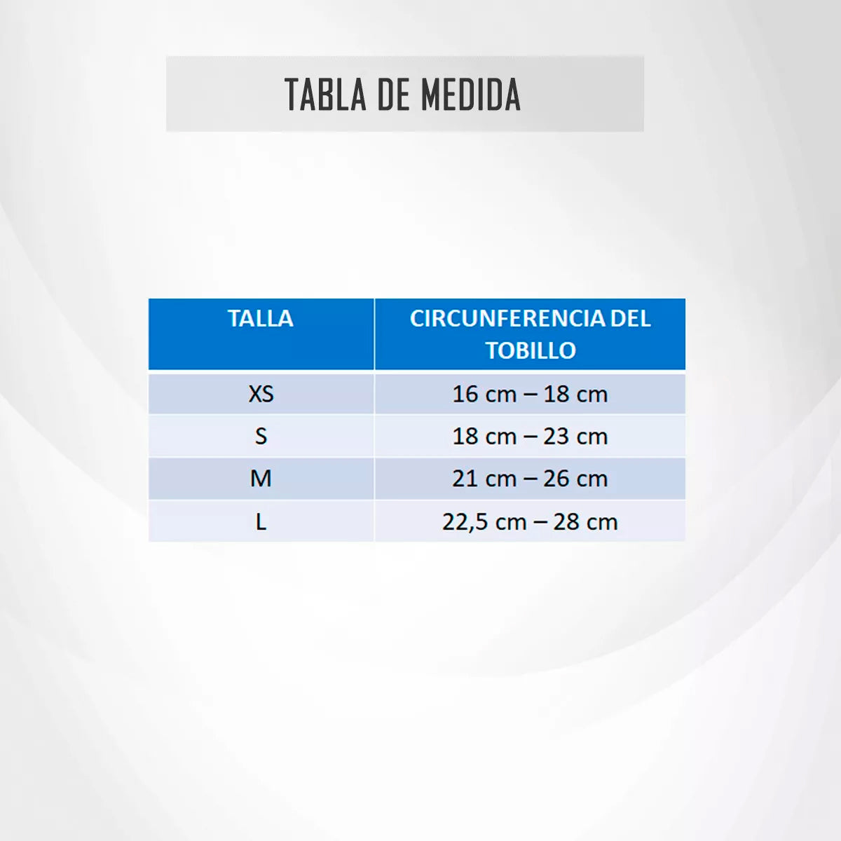 Tobillera Inmovilizadora Con Cintas De Velcro Ajustables