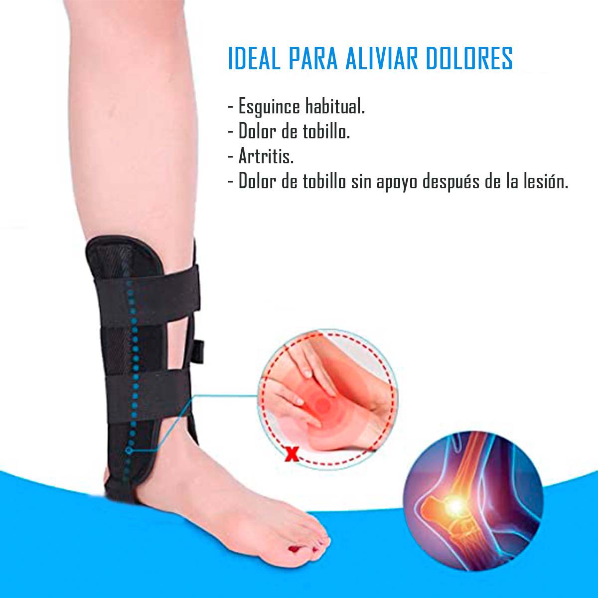 Tobillera Inmovilizadora Con Barras Laterales Lesion